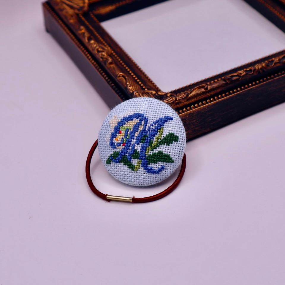 カサブランカ イニシャル クロスステッチ刺繍 | 2枚目